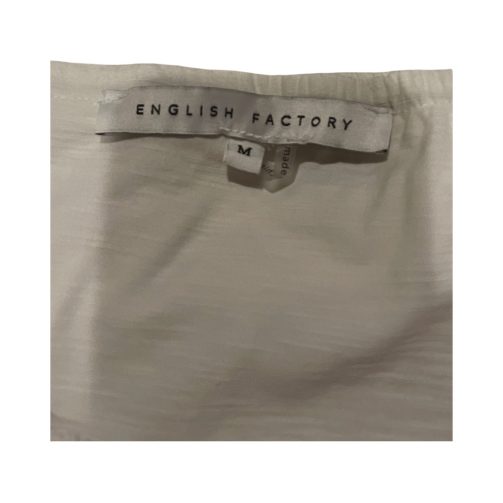 English Factory white Ruffle Off-Shoulder top - Picture 2 of 3